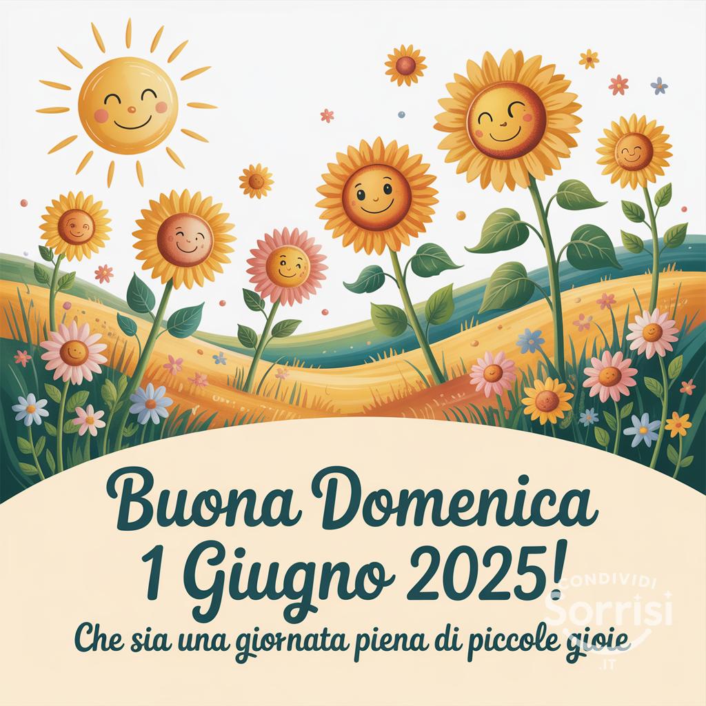 Buona domenica 1 giugno 2025! Che sia una giornata piena di piccole gioie