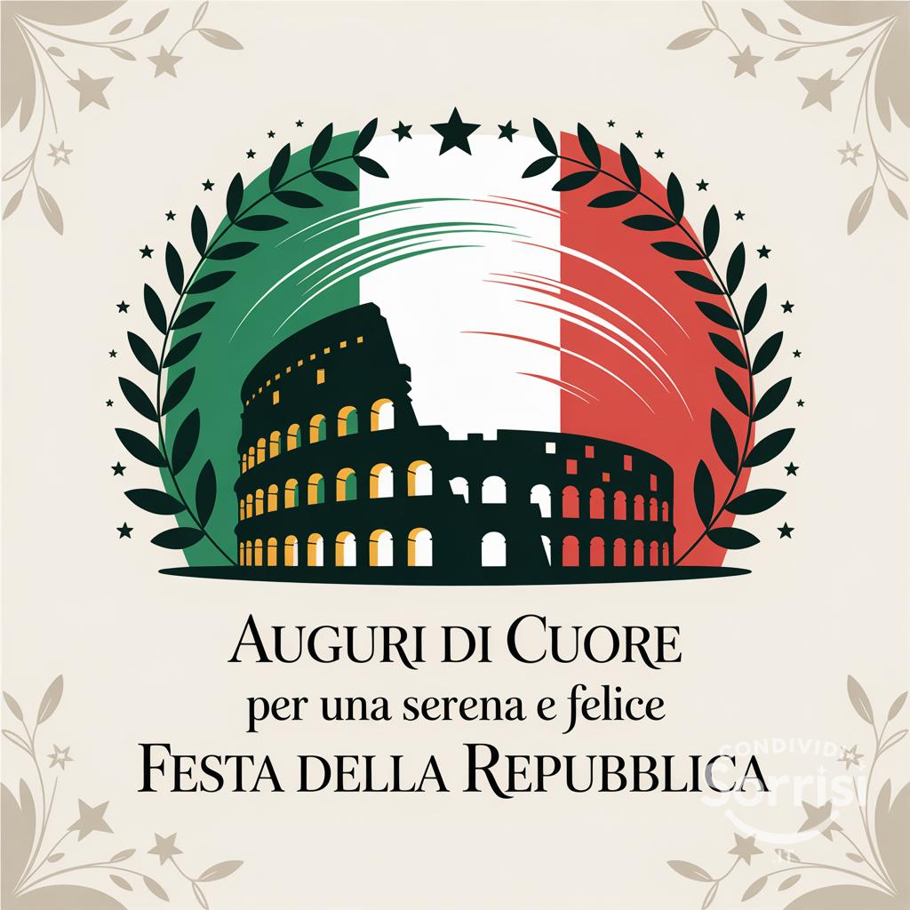 Auguri di cuore per una serena e felice Festa della Repubblica