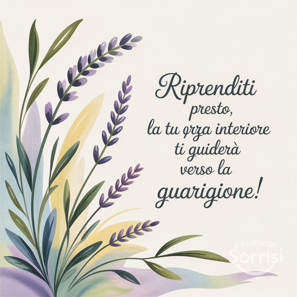 Riprenditi presto, la tua forza interiore ti guiderà verso la guarigione!