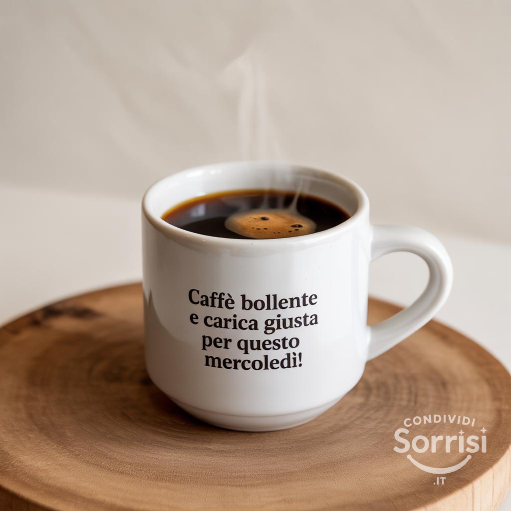 Caffè bollente e carica giusta per questo mercoledì!