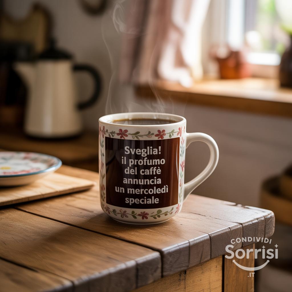 Sveglia! Il profumo del caffè annuncia un mercoledì speciale