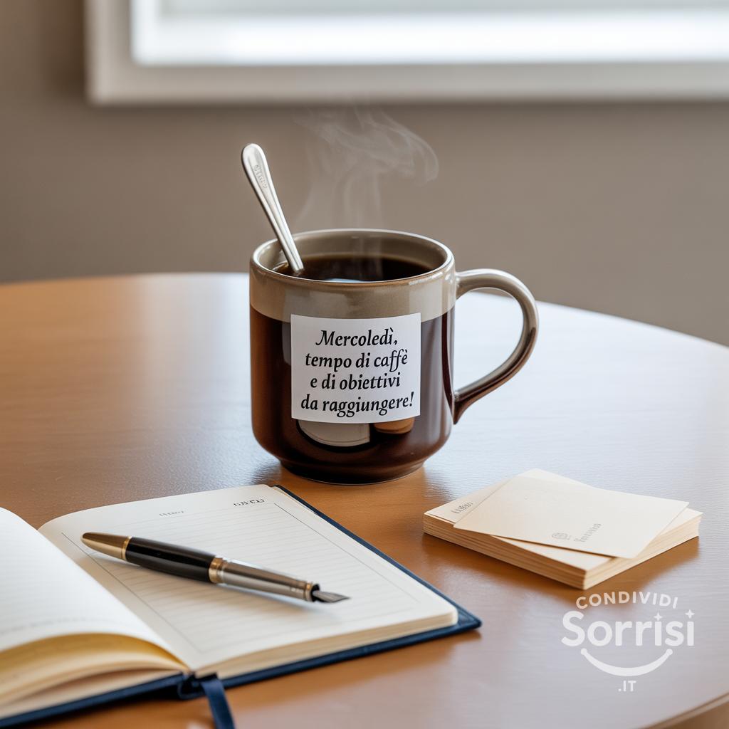 Mercoledì, tempo di caffè e di obiettivi da raggiungere!