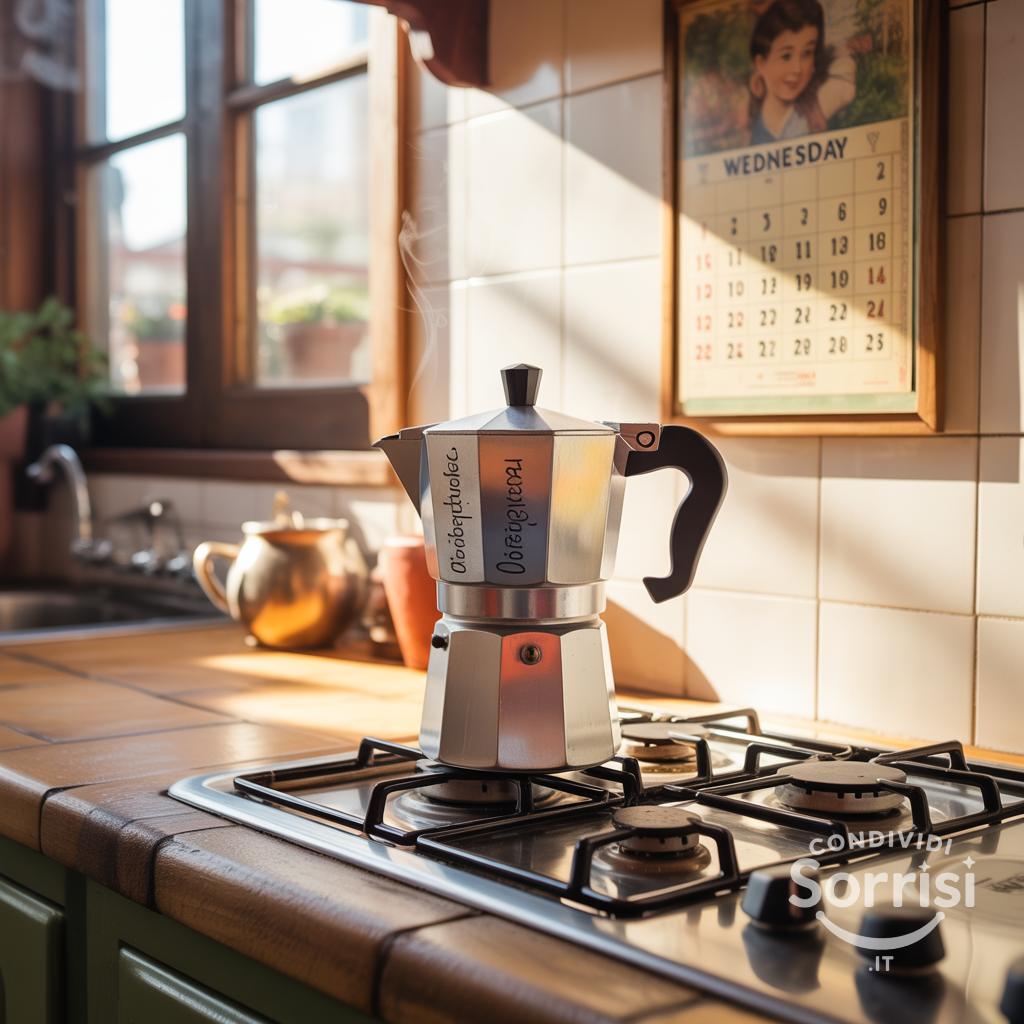 La caffettiera borbotta, il mercoledì sorride
