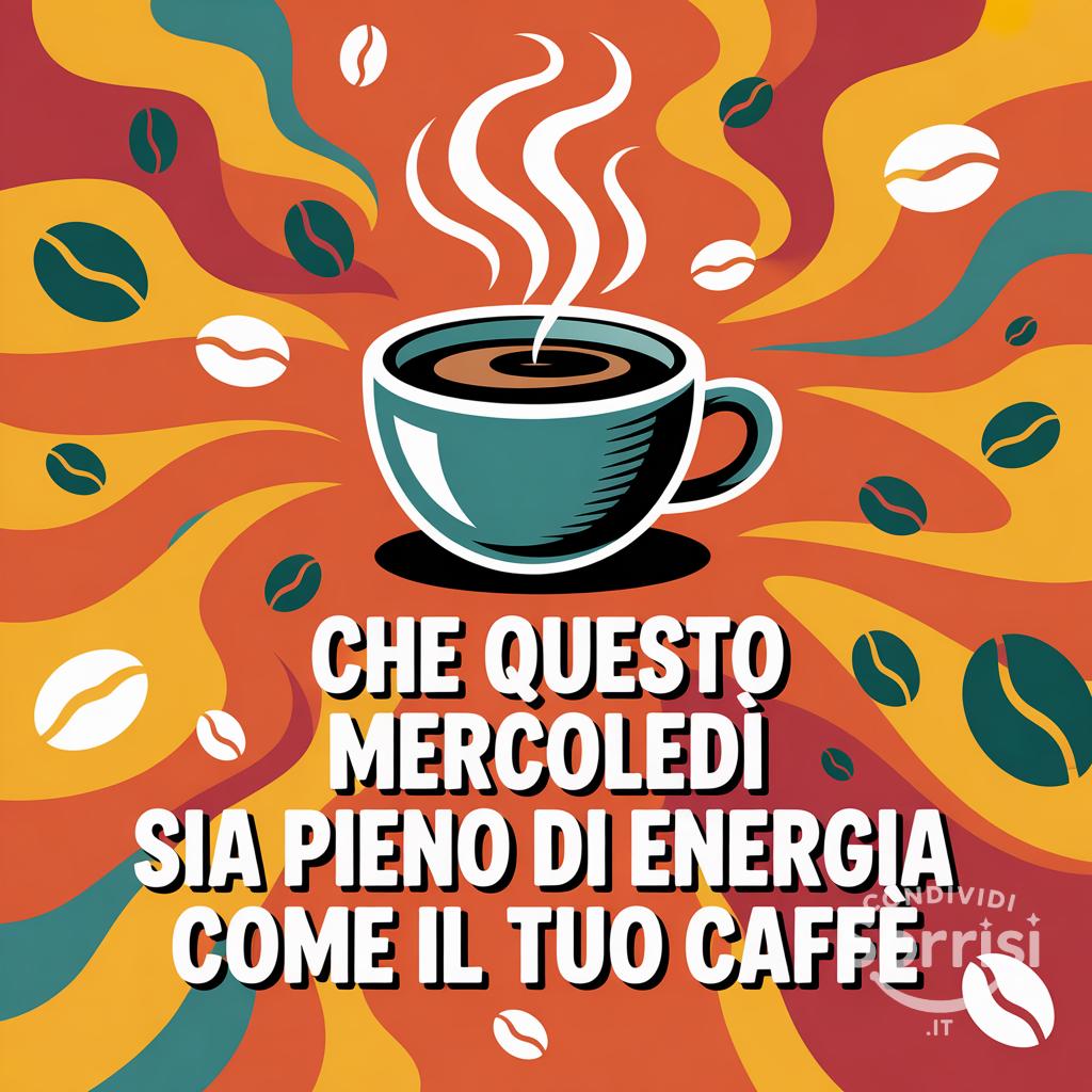 Che questo mercoledì sia pieno di energia come il tuo caffè