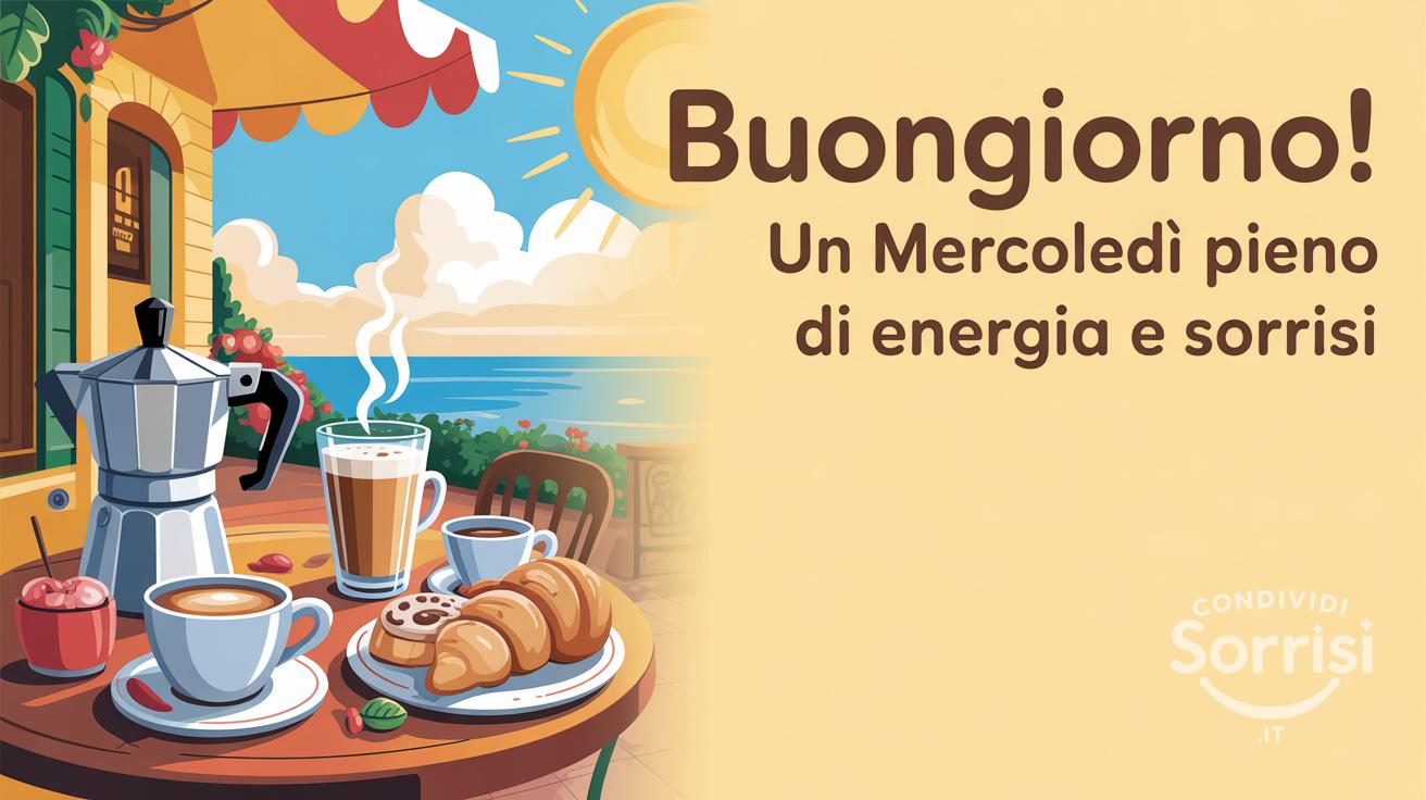 Buongiorno! Un mercoledì pieno di energia e sorrisi