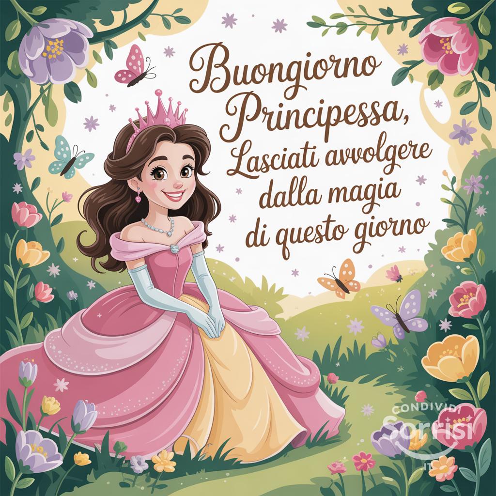 Buongiorno principessa, lasciati avvolgere dalla magia di questo giorno