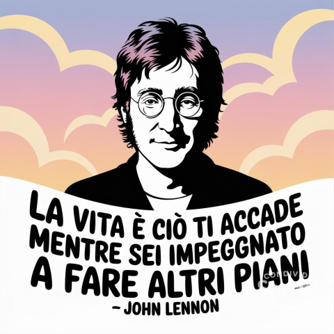 La vita è ciò che ti accade mentre sei impegnato a fare altri piani