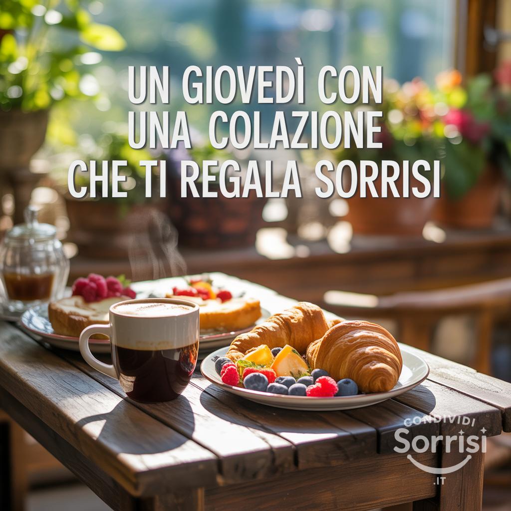 Un giovedì con una colazione che ti regala sorrisi