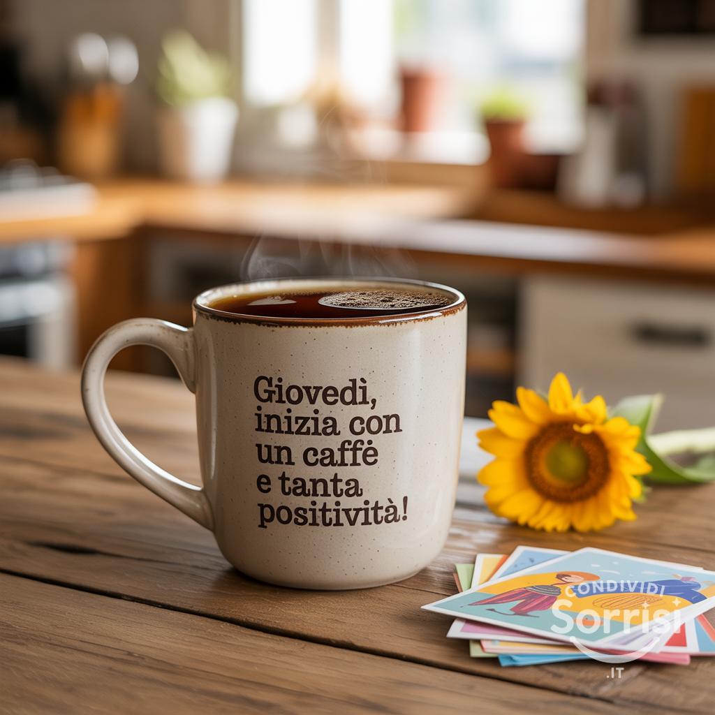 Giovedì, inizia con un caffè e tanta positività!