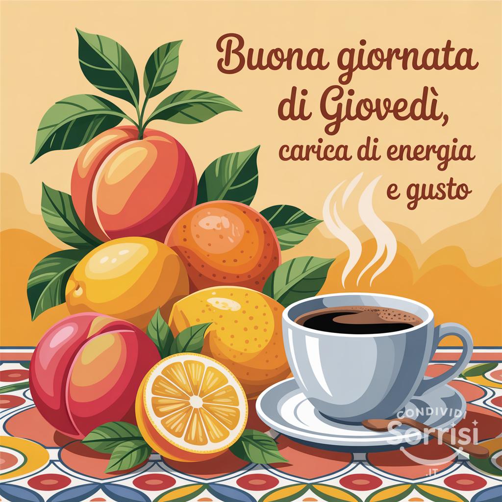 Buona giornata di giovedì, carica di energia e gusto