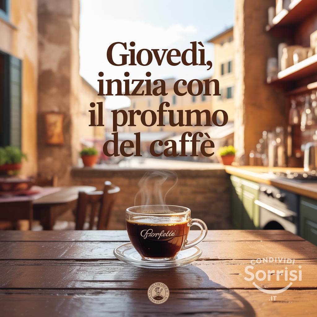 Giovedì, inizia con il profumo del caffè
