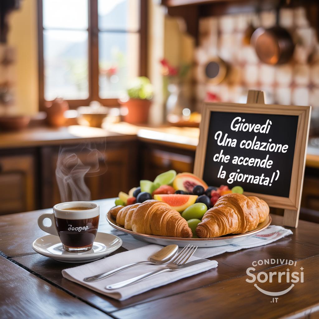 Giovedì: una colazione che accende la giornata!