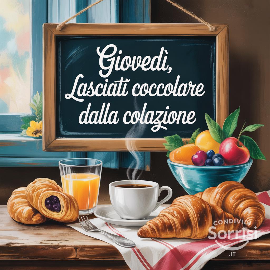 Giovedì, lasciati coccolare dalla colazione