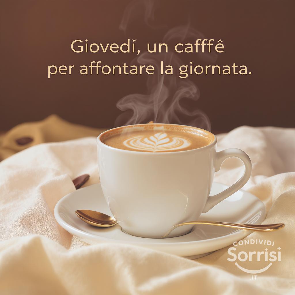 Giovedì, un caffè per affrontare la giornata