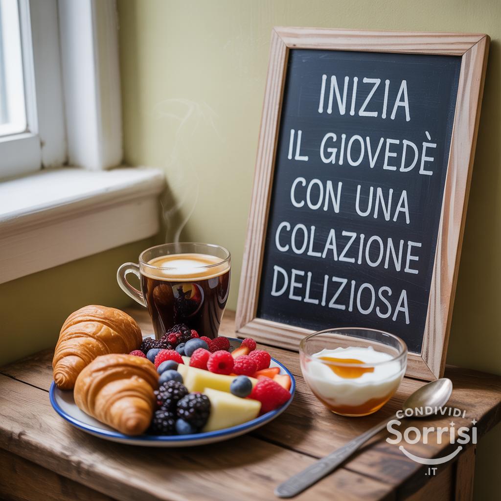 Inizia il giovedì con una colazione deliziosa