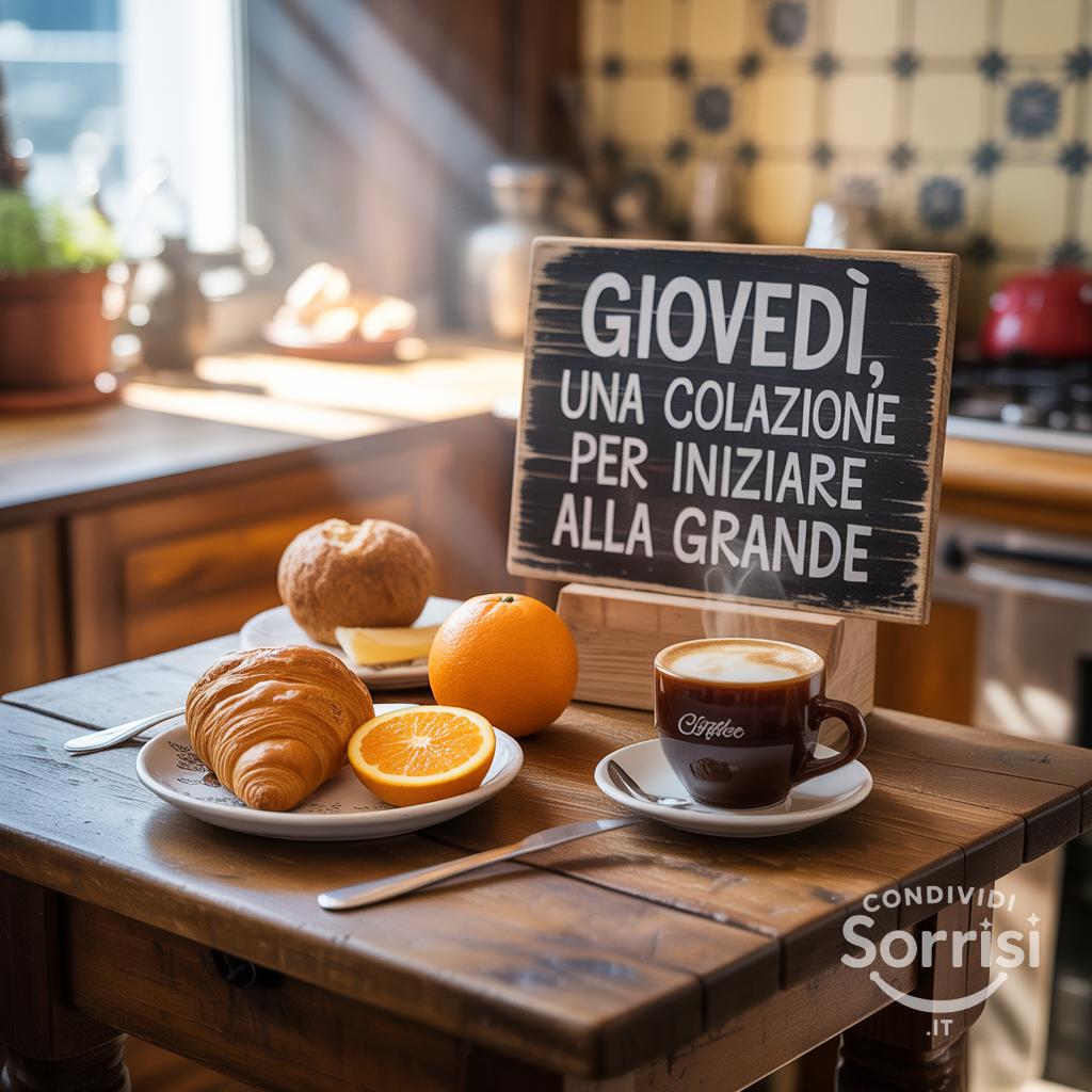 Giovedì, una colazione per iniziare alla grande