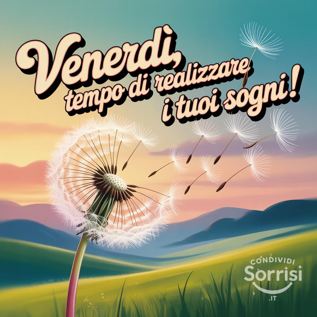 Venerdì, tempo di realizzare i tuoi sogni!