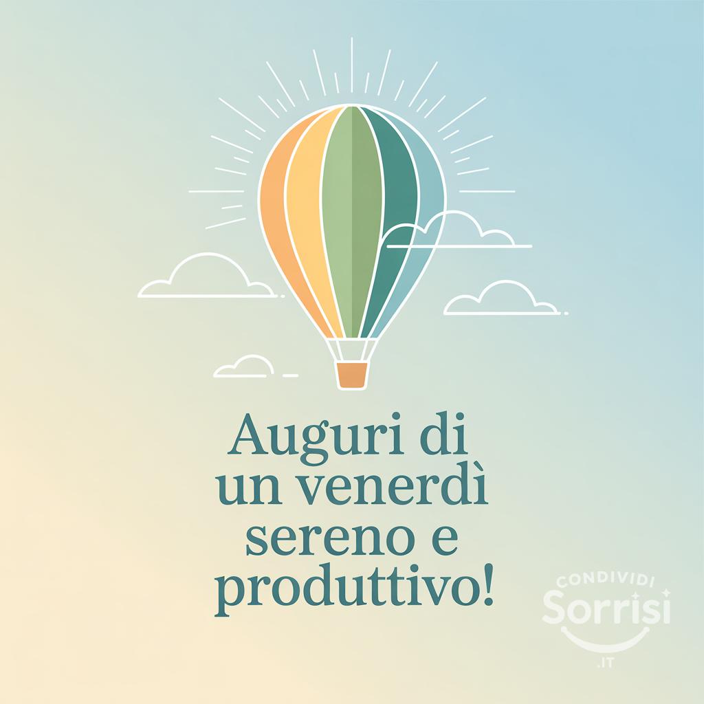 Auguri di un venerdì sereno e produttivo!