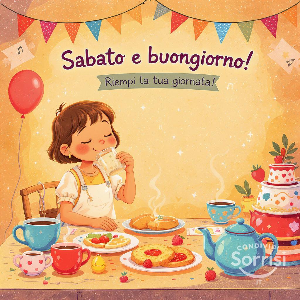 Sabato e buongiorno! Riempi la tua giornata con una colazione da re.