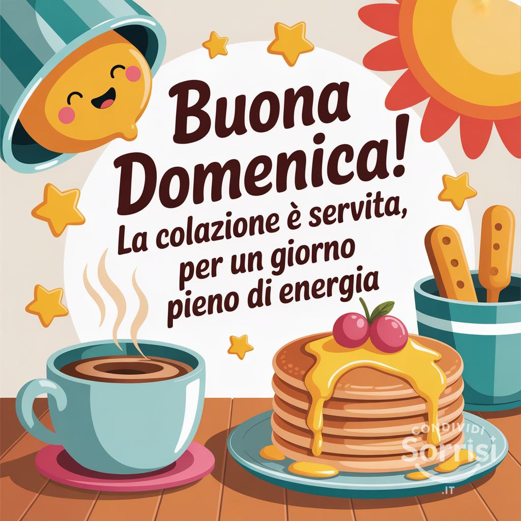 Buona domenica! La colazione è servita, per un giorno pieno di energia