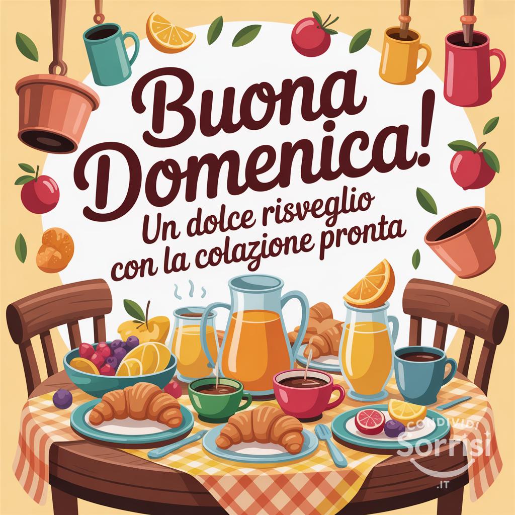 Buona domenica! Un dolce risveglio con la colazione pronta