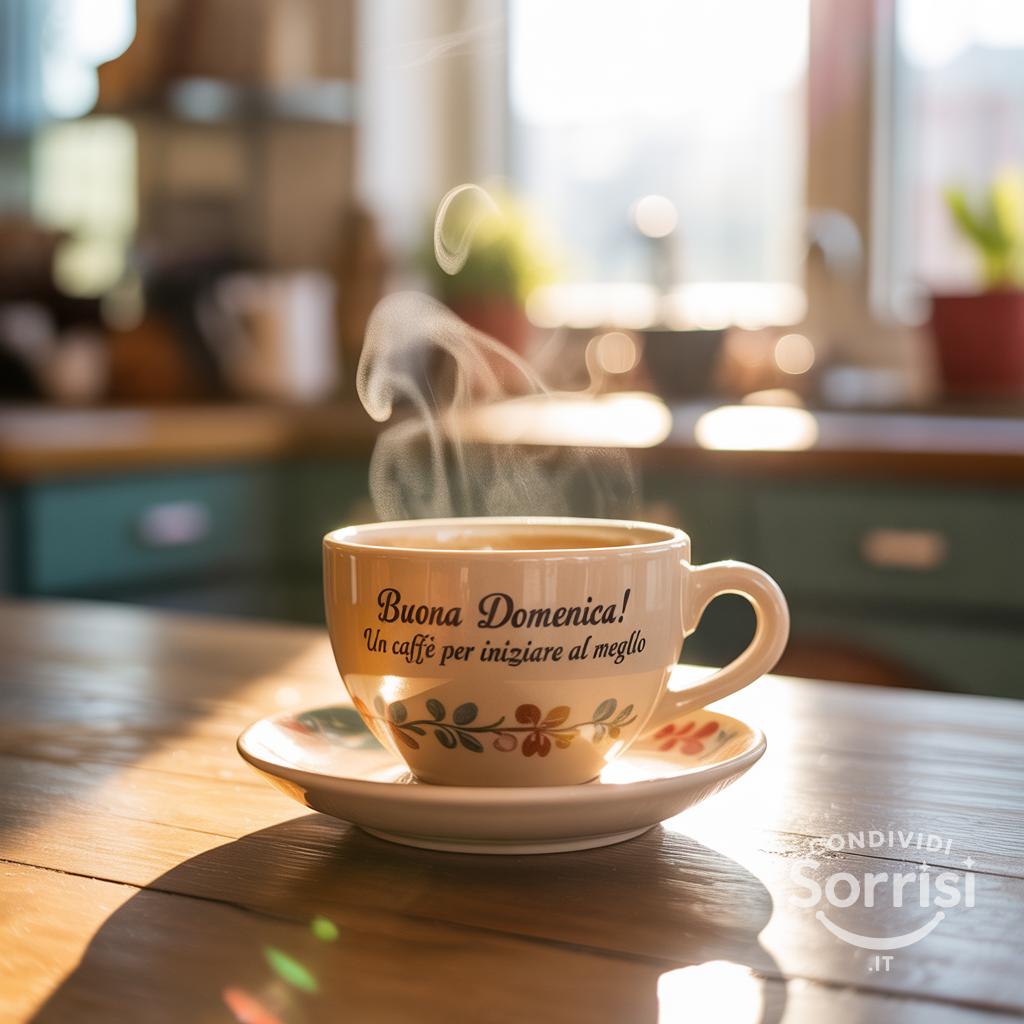 Buona domenica! Un caffè per iniziare al meglio