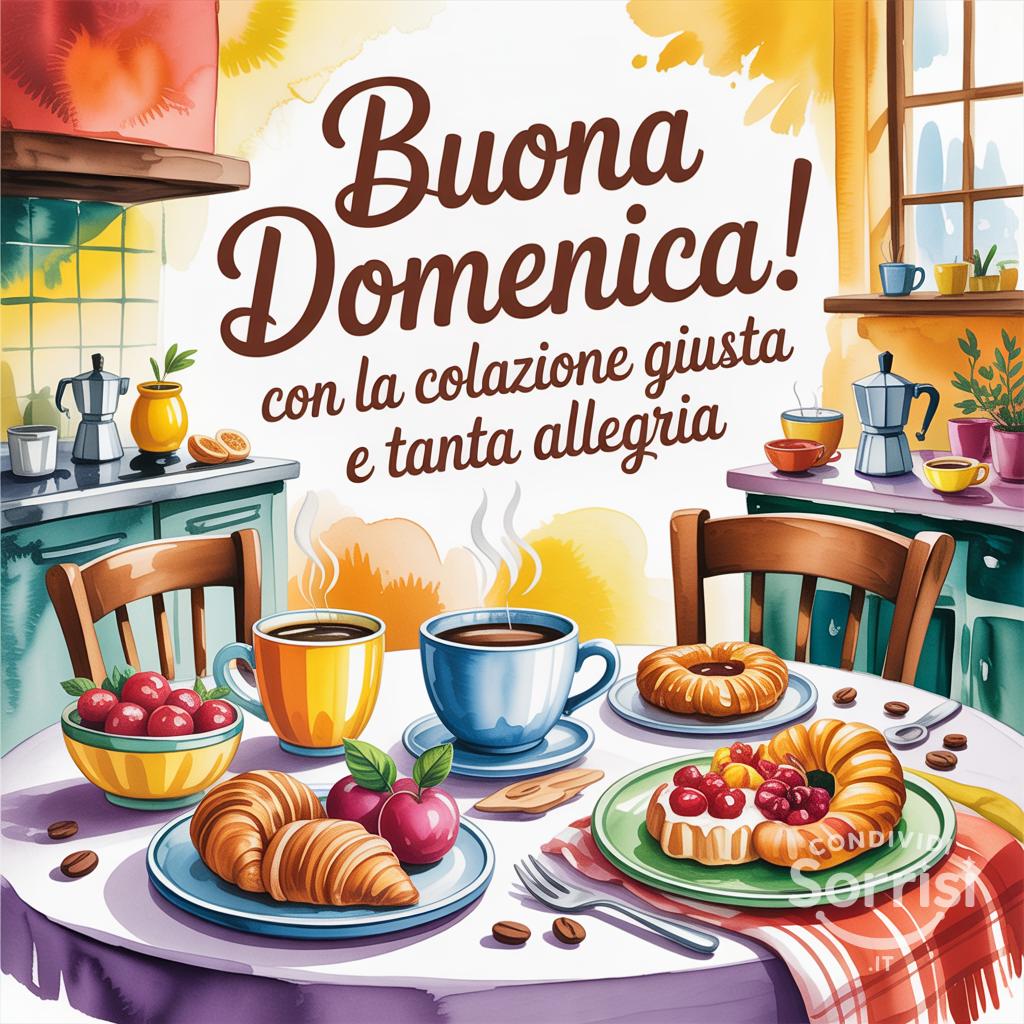 Buona domenica! Con la colazione giusta e tanta allegria