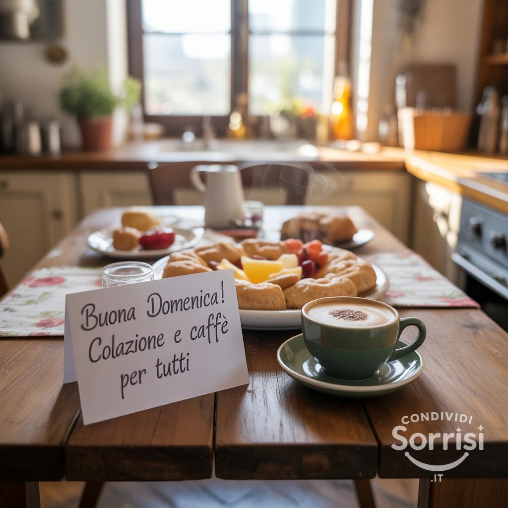 Buona domenica! Colazione e caffè per tutti