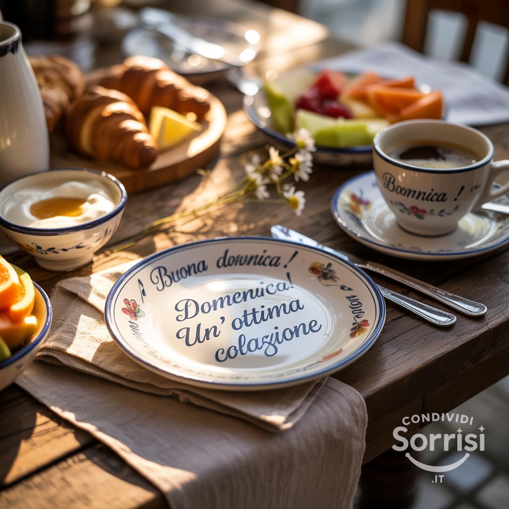 Buona domenica! Un'ottima colazione