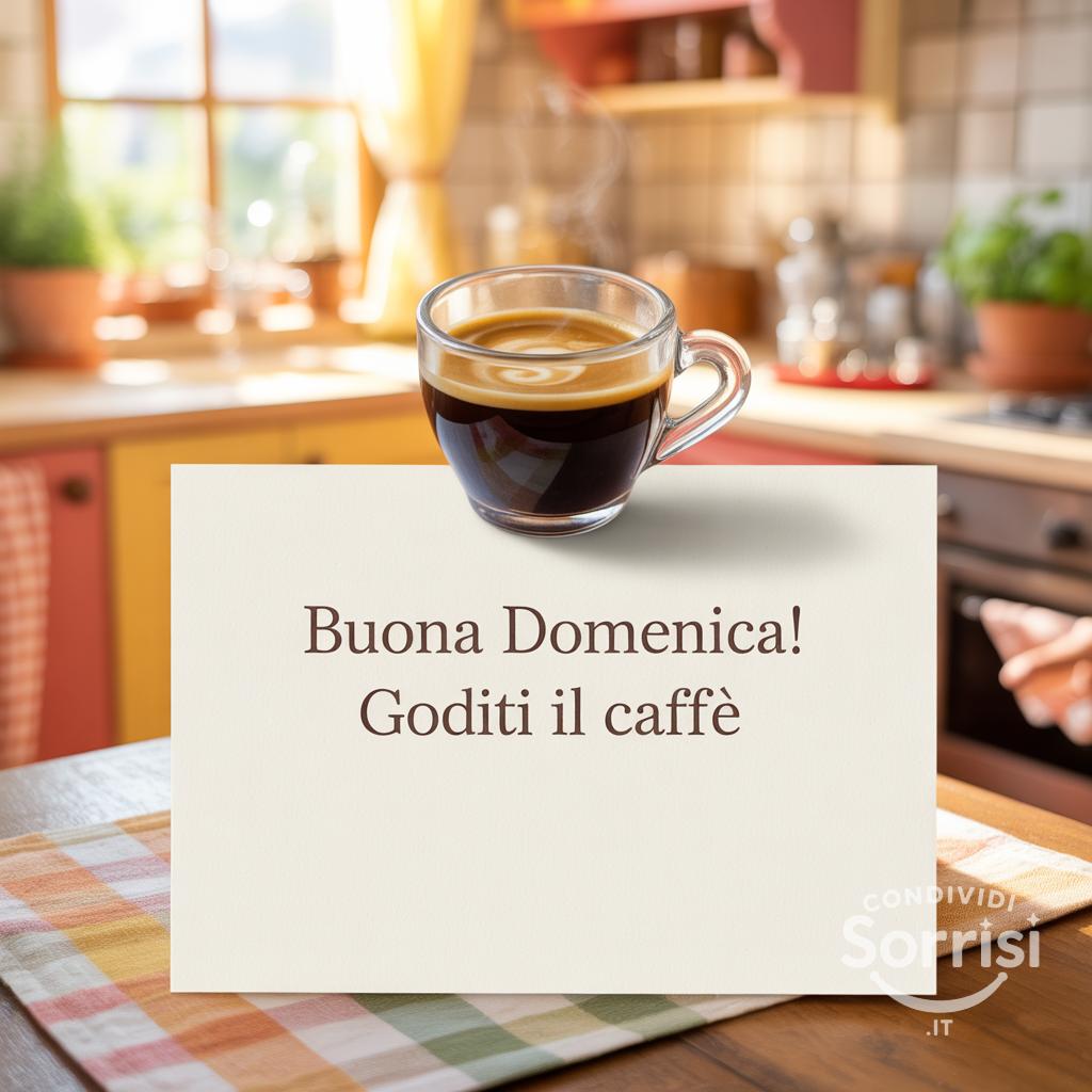 Buona domenica! Goditi il caffè