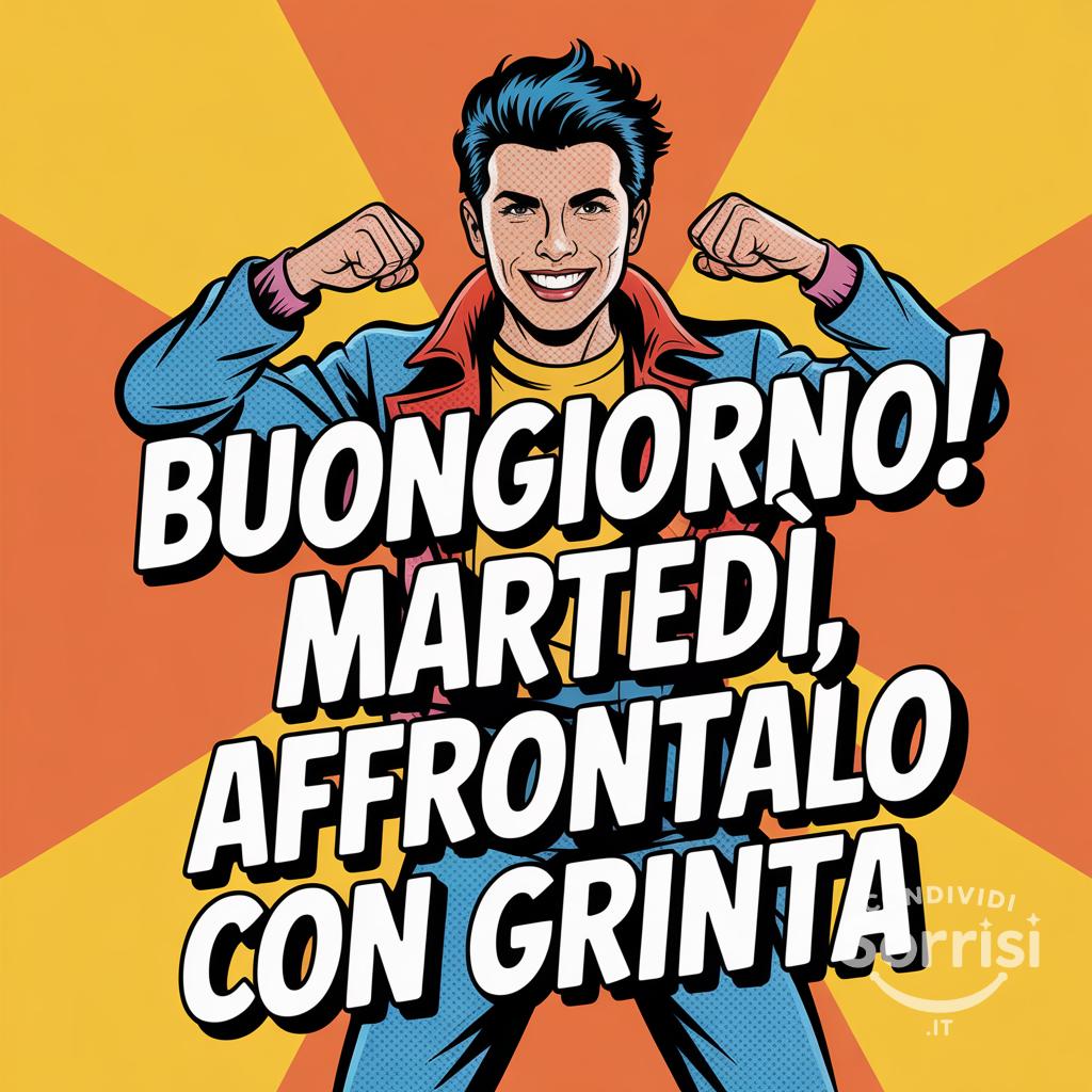 Buongiorno! Martedì, affrontalo con grinta