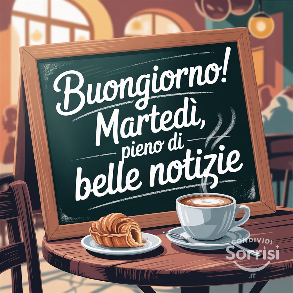 Buongiorno! Martedì, pieno di belle notizie