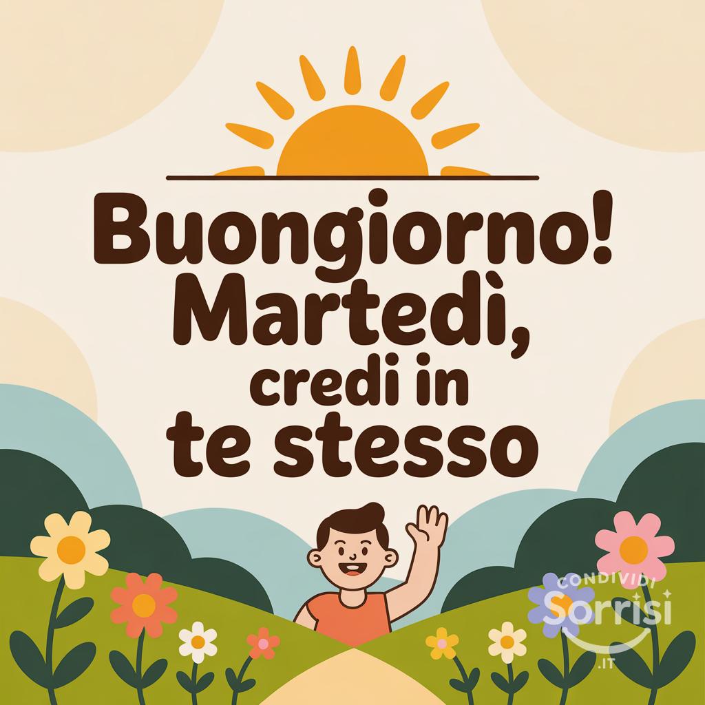 Buongiorno! Martedì, credi in te stesso