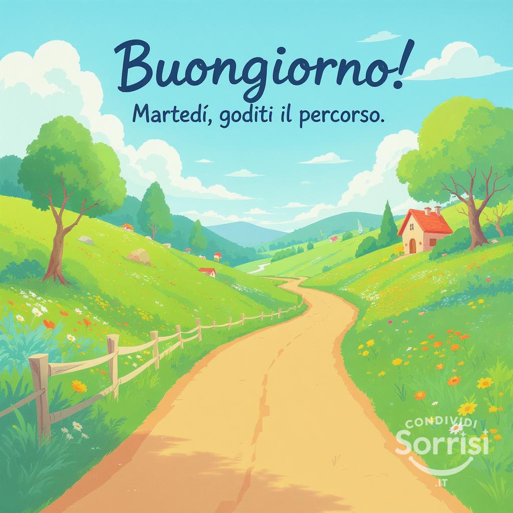 Buongiorno! Martedì, goditi il percorso
