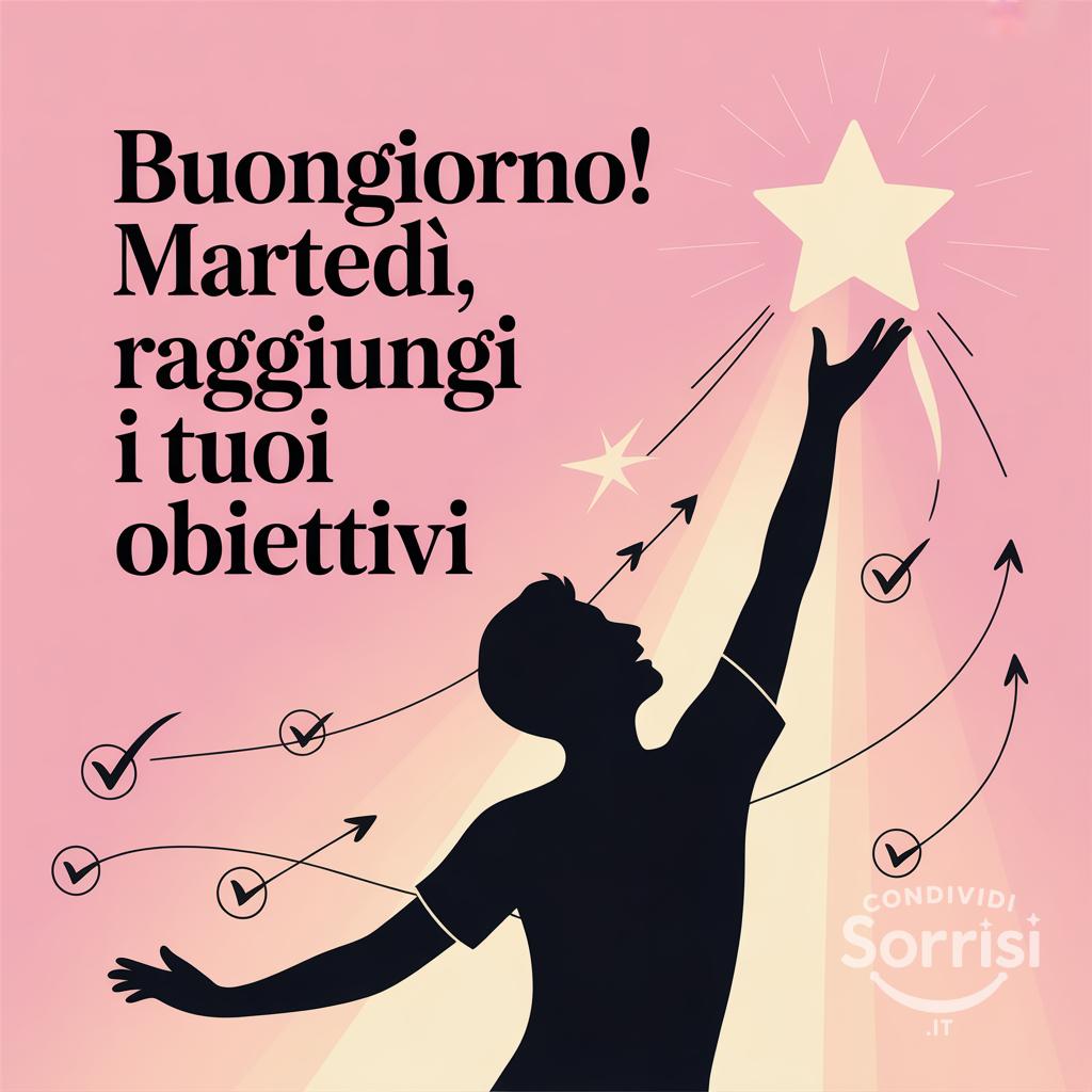 Buongiorno! Martedì, raggiungi i tuoi obiettivi
