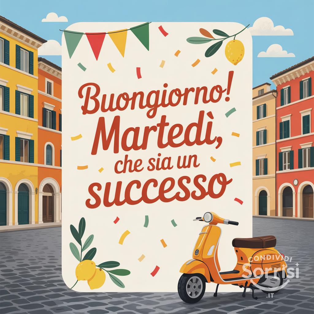 Buongiorno! Martedì, che sia un successo