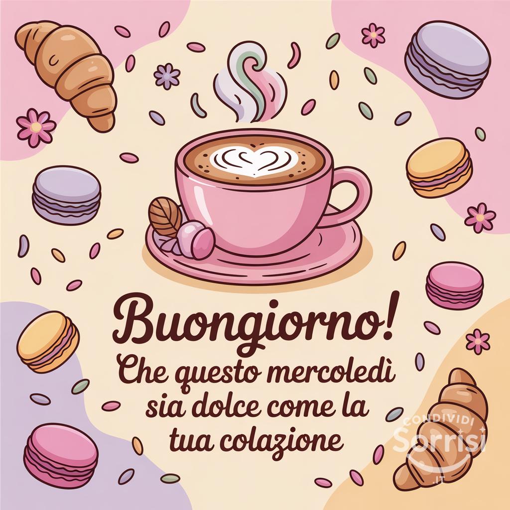 Buongiorno! Che questo mercoledì sia dolce come la tua colazione