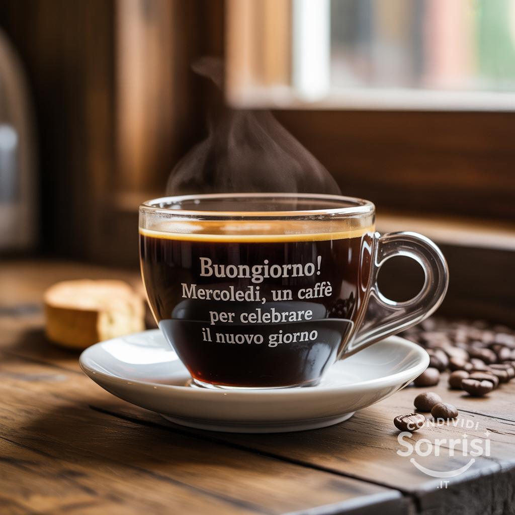 Buongiorno! Mercoledì, un caffè per celebrare il nuovo giorno