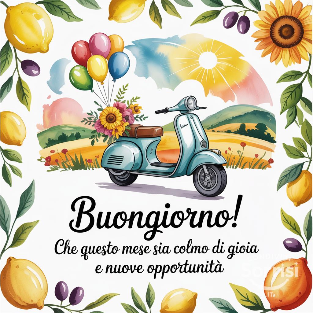 Buongiorno! Che questo mese sia colmo di gioia e nuove opportunità