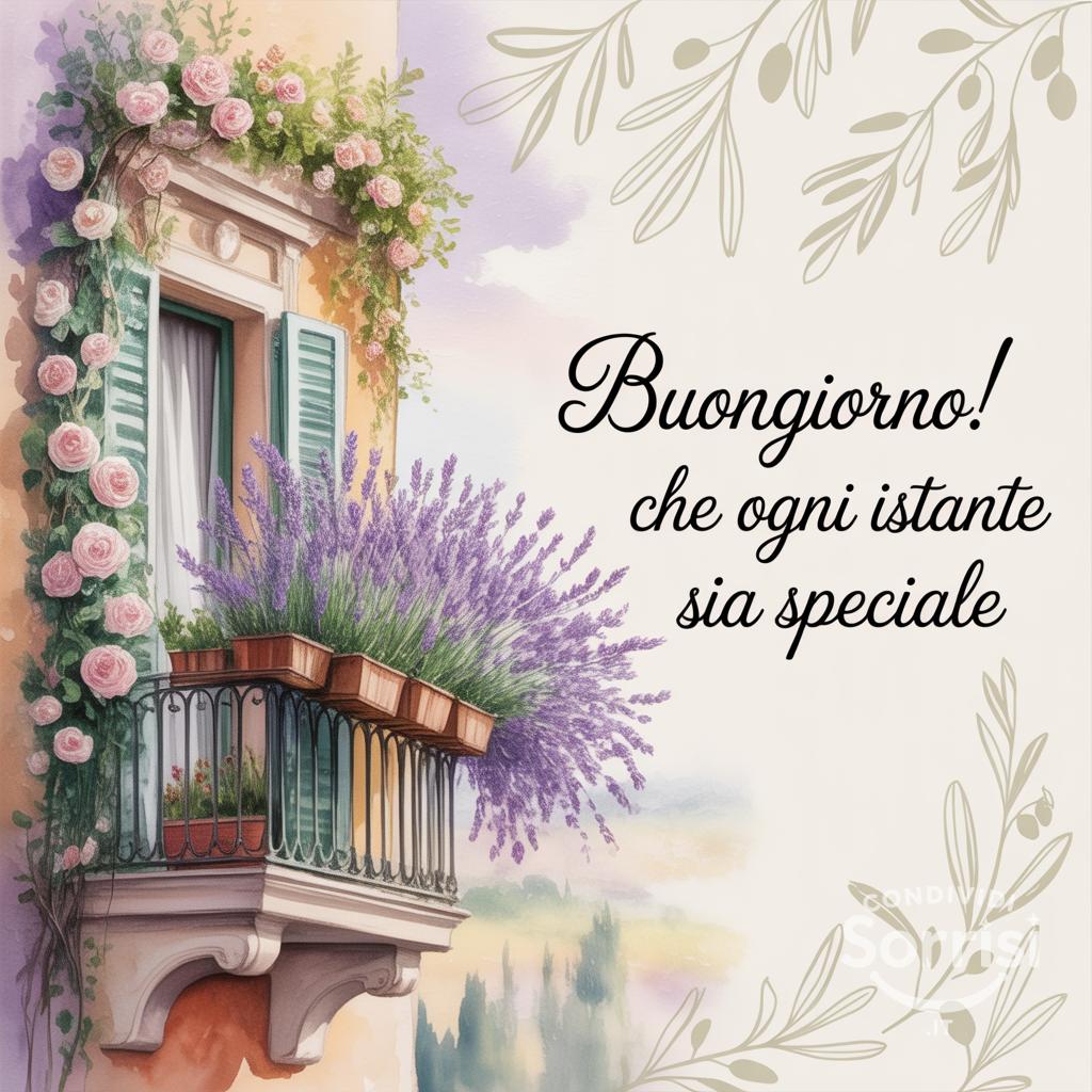 Buongiorno! Che ogni istante sia speciale