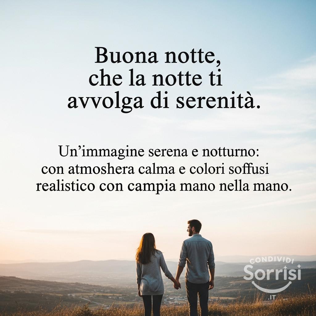 Buona notte, che la notte ti avvolga di serenità