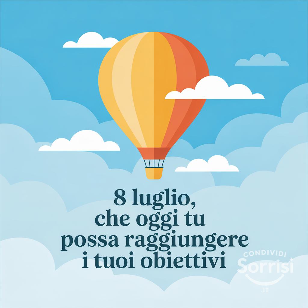 8 Luglio, che oggi tu possa raggiungere i tuoi obiettivi