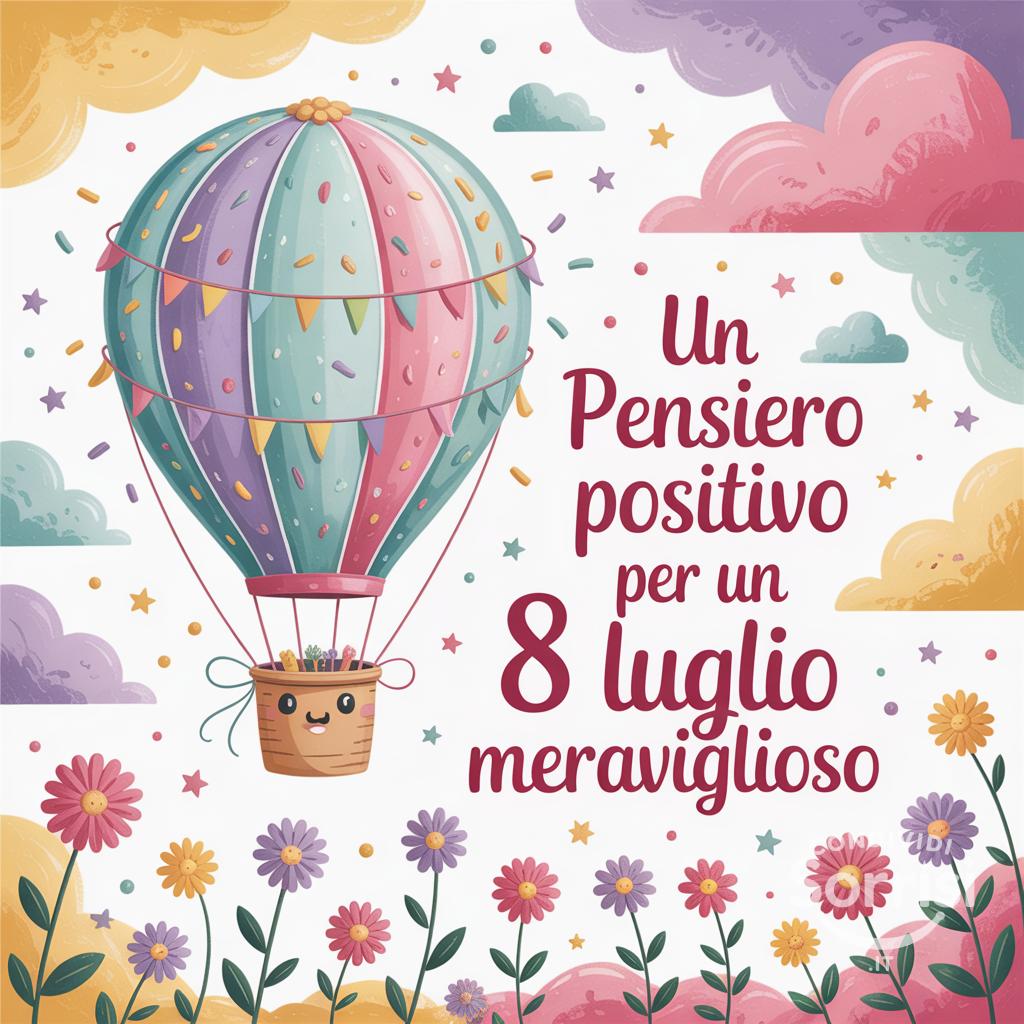 Un pensiero positivo per un 8 Luglio meraviglioso