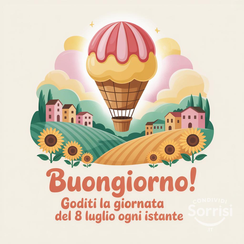 Buongiorno! Goditi la giornata del 8 Luglio ogni istante