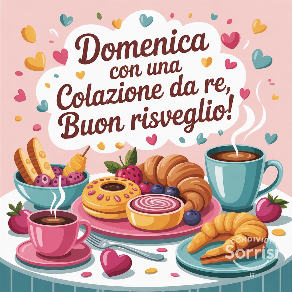 Domenica con una colazione da re, buon risveglio!