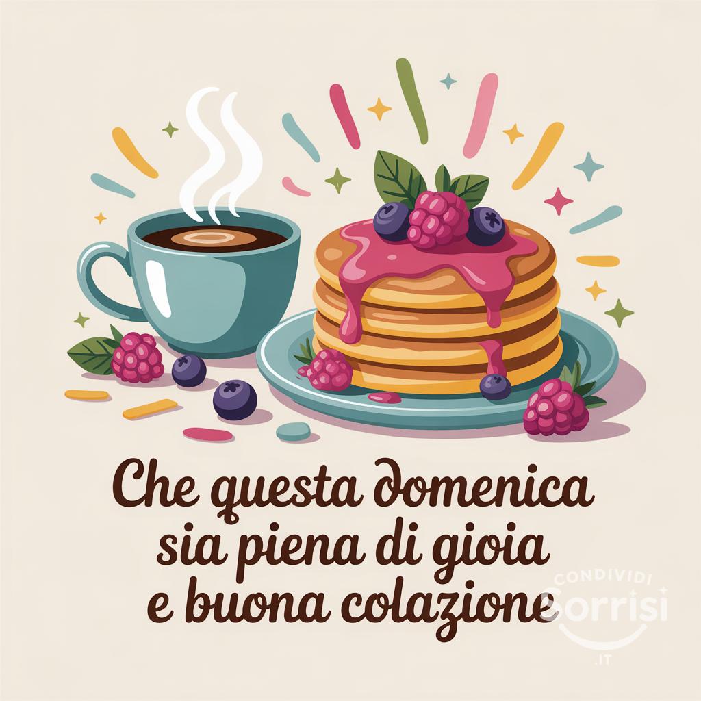 Che questa domenica sia piena di gioia e buona colazione