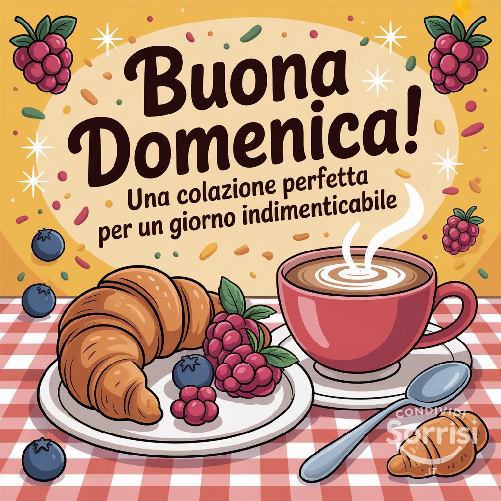 Buona domenica! Una colazione perfetta per un giorno indimenticabile