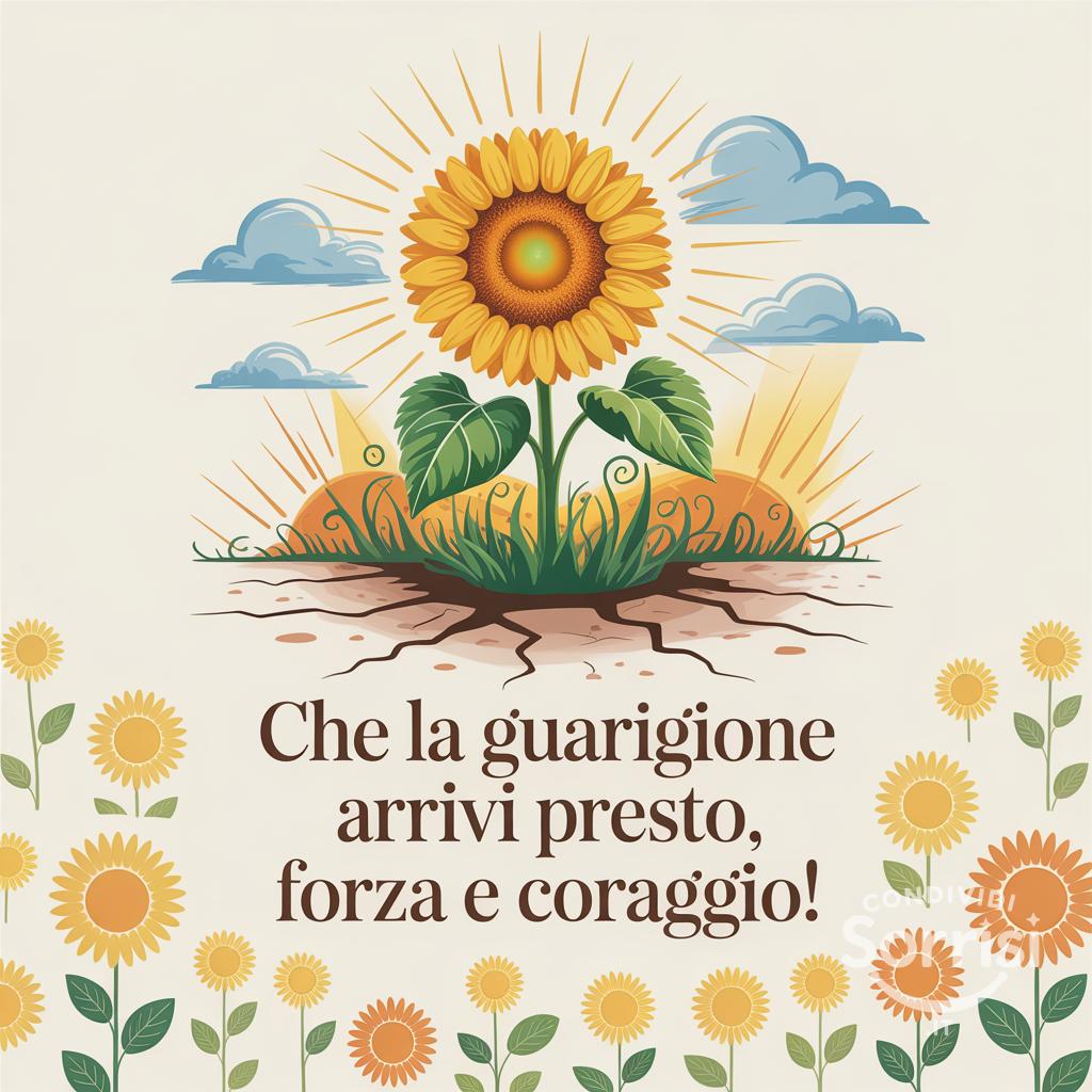 Che la guarigione arrivi presto, forza e coraggio!