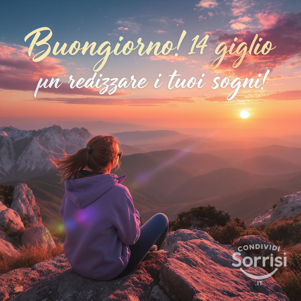 Buongiorno!  14 luglio, un giorno per realizzare i tuoi sogni!