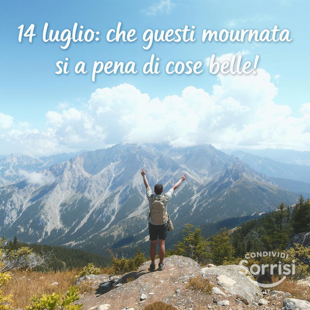 14 luglio: che questa giornata sia piena di cose belle!